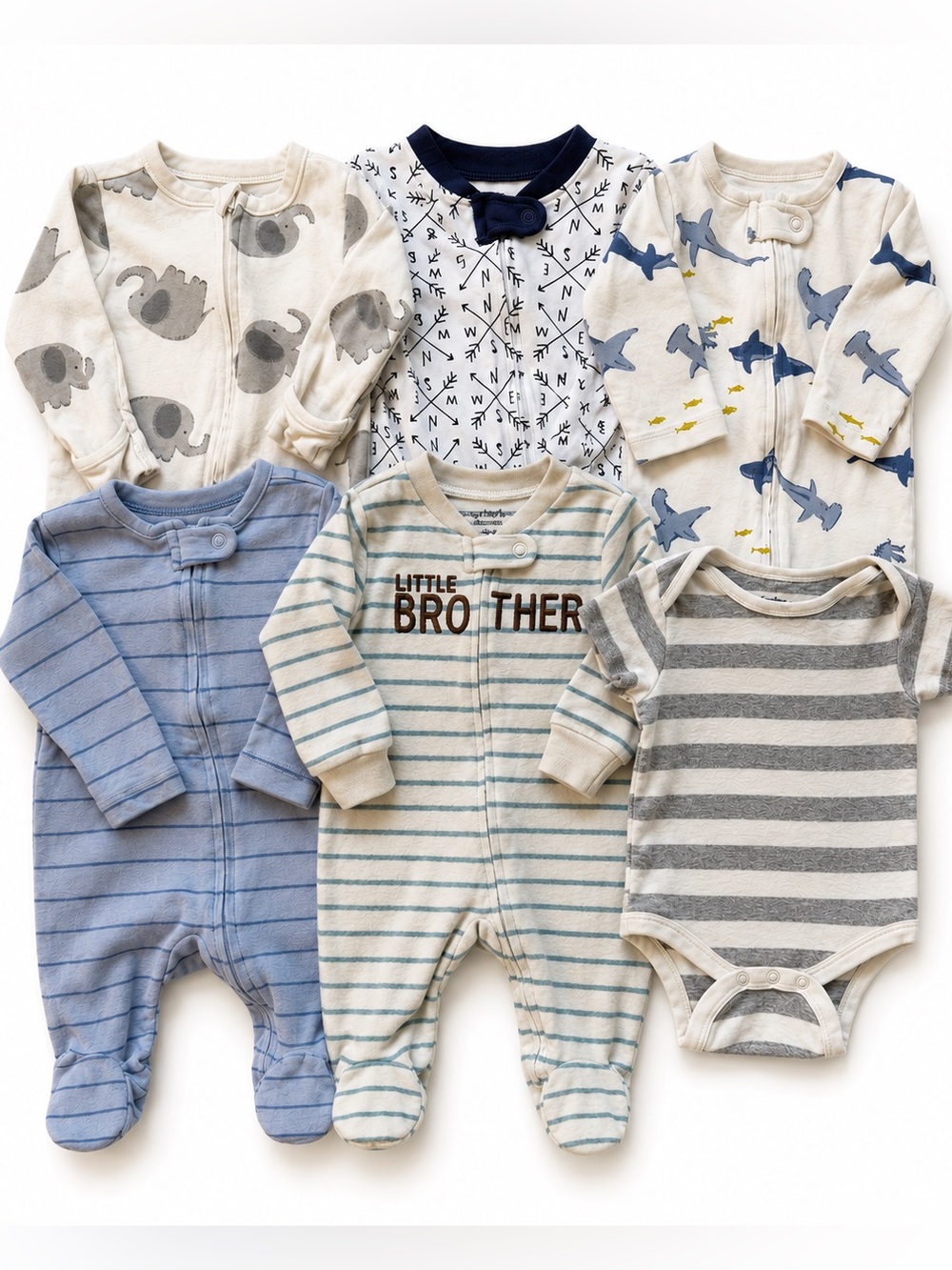 Baby Boy clothing Bundle 3–6M neutral boy bundle Pajama Sleeper 3-6 Months